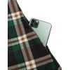 imageBlooming Jelly Womens Plaid Swing Dress Long Sleeve Round Neck Tunic Mini DressDark Green