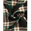 imageBlooming Jelly Womens Plaid Swing Dress Long Sleeve Round Neck Tunic Mini DressDark Green