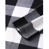 imageBlooming Jelly Womens Plaid Swing Dress Long Sleeve Round Neck Tunic Mini DressPlaid