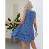 imageBlooming Jelly Womens Summer Chiffon Dresses Floral Flowy Sleeveless Sundresses Casual Beach V Neck Sun Dress with Pockets