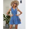 imageBlooming Jelly Womens Summer Chiffon Dresses Floral Flowy Sleeveless Sundresses Casual Beach V Neck Sun Dress with Pockets