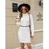 imageBlooming Jelly Womens Turtleneck Long Sleeve Cable Knit Chunky Pullover Fall Sweater Dresses 2023Offwhite