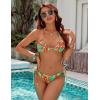 imageBlooming Jelly Womens Two Piece Swimsuit Smocked Floral Sexy Bikini Sets Cheeky Bathing Suits XLarge Orange