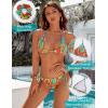 imageBlooming Jelly Womens Two Piece Swimsuit Smocked Floral Sexy Bikini Sets Cheeky Bathing Suits XLarge Orange