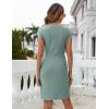 imageBlooming Jelly Womens Work Dresses T Shirt Dress Short Sleeve Dress Eyelet Casual Fall Dresses 2023Green