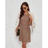 imageBlooming Jelly Womens Work Dresses T Shirt Dress Short Sleeve Dress Eyelet Casual Fall Dresses 2023Khaki Long Sleeve