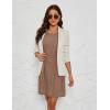 imageBlooming Jelly Womens Work Dresses T Shirt Dress Short Sleeve Dress Eyelet Casual Fall Dresses 2023Khaki Long Sleeve