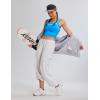 imageBlooming Jelly Women Workout Tank Tops Color Block Athletic Tops Crop Yoga Tops with Built in BraBlue