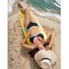 imageBlooming Jelly Womens Bikini Set Two Piece Swimsuit Triangle Top String Mid Rise Bottom Cheeky Bathing SuitBlack