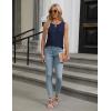 imageBlooming Jelly Womens Business Casual Tank Top Summer Sleeveless Outfits 2025 Spring Trendy Dressy Work ShirtBlue