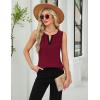 imageBlooming Jelly Womens Business Casual Tank Top Summer Sleeveless Outfits 2025 Spring Trendy Dressy Work ShirtWine Black