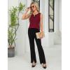 imageBlooming Jelly Womens Business Casual Tank Top Summer Sleeveless Outfits 2025 Spring Trendy Dressy Work ShirtWine Black
