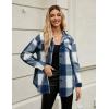 imageBlooming Jelly Womens Flannel Plaid Shirts Button Down Long Sleeve Fall Shackets Jackets 2025 with PocketsBlue