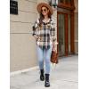 imageBlooming Jelly Womens Flannel Plaid Shirts Button Down Long Sleeve Fall Shackets Jackets 2025 with PocketsBrown