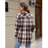 imageBlooming Jelly Womens Flannel Plaid Shirts Button Down Long Sleeve Fall Shackets Jackets 2025 with PocketsCoffe