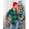 imageBlooming Jelly Womens Flannel Plaid Shirts Button Down Long Sleeve Fall Shackets Jackets 2025 with PocketsGreen