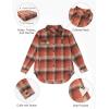 imageBlooming Jelly Womens Flannel Plaid Shirts Button Down Long Sleeve Fall Shackets Jackets 2025 with PocketsGrey