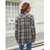 imageBlooming Jelly Womens Flannel Plaid Shirts Button Down Long Sleeve Fall Shackets Jackets 2025 with PocketsGrey