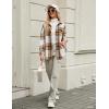 imageBlooming Jelly Womens Flannel Plaid Shirts Button Down Long Sleeve Fall Shackets Jackets 2025 with PocketsKhaki