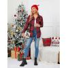 imageBlooming Jelly Womens Flannel Plaid Shirts Button Down Long Sleeve Fall Shackets Jackets 2025 with PocketsRed