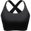 imageBlooming Jelly Womens Sports Bras High Support Yoga Bra Criss Cross Back Workout Tank TopsBlack