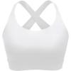 imageBlooming Jelly Womens Sports Bras High Support Yoga Bra Criss Cross Back Workout Tank TopsWhite
