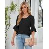 imageBlooming Jelly Womens Summer Business Casual Tops 2025