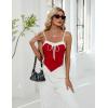 imageBlooming Jelly Womens Summer Crop Tank Tops Sexy Going Out Outfits 2025 Sleeveless Shirt Y2k Camisole Fashion ClothesRed