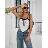 imageBlooming Jelly Womens Summer Crop Tank Tops Sexy Going Out Outfits 2025 Sleeveless Shirt Y2k Camisole Fashion ClothesWhite