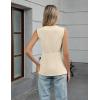 imageBlooming Jelly Womens Summer Tank Tops Button Down Sleeveless Vest Dressy Casual Blouses Business V Neck OutfitsApricot