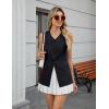 imageBlooming Jelly Womens Summer Tank Tops Button Down Sleeveless Vest Dressy Casual Blouses Business V Neck OutfitsBlack