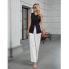 imageBlooming Jelly Womens Summer Tank Tops Button Down Sleeveless Vest Dressy Casual Blouses Business V Neck OutfitsBlack
