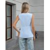 imageBlooming Jelly Womens Summer Tank Tops Button Down Sleeveless Vest Dressy Casual Blouses Business V Neck OutfitsBlue