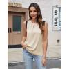 imageBlooming Jelly Womens Summer Tank Tops Color Block Business Casual Outfits Satin Silk Sleeveless Shirts 2025Apricot