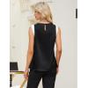 imageBlooming Jelly Womens Summer Tank Tops Color Block Business Casual Outfits Satin Silk Sleeveless Shirts 2025Black