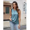 imageBlooming Jelly Womens Summer Tank Tops Color Block Business Casual Outfits Satin Silk Sleeveless Shirts 2025Turquoise