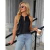 imageBlooming Jelly Womens Summer Tank Tops Satin Business Dressy Casual Blouses Sleeveless Halter Trendy Work Shirts 2025Black
