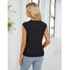 imageBlooming Jelly Womens Summer Tank Tops Sleeveless Business Casual Outfits 2025 Dressy Work Shirts Spring ClothesBlack