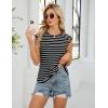 imageBlooming Jelly Womens Summer Tank Tops Sleeveless Business Casual Outfits 2025 Dressy Work Shirts Spring ClothesStriped Black