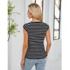 imageBlooming Jelly Womens Summer Tank Tops Sleeveless Business Casual Outfits 2025 Dressy Work Shirts Spring ClothesStriped Black