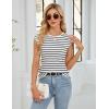imageBlooming Jelly Womens Summer Tank Tops Sleeveless Business Casual Outfits 2025 Dressy Work Shirts Spring ClothesStriped White