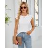 imageBlooming Jelly Womens Summer Tank Tops Sleeveless Business Casual Outfits 2025 Dressy Work Shirts Spring ClothesWhite