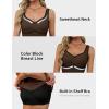 imageBlooming Jelly Womens Sweetheart Neck Tank Tops Sleeveless Built in Bra Ribbed Shirts Color Block Summer OutfitsBrown