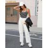 imageBlooming Jelly Womens Tank Top with Built in Bra Ribbed Sleeveless Shirts Cute Summer Camisoles Trendy Clothes 2025Black Stripe