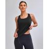 imageBlooming Jelly Womens Workout Tank Tops Sleeveless Running Athletic Shirts Drawstring Racerback Gym Clothes 2025Black