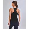 imageBlooming Jelly Womens Workout Tank Tops Sleeveless Running Athletic Shirts Drawstring Racerback Gym Clothes 2025Black