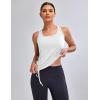 imageBlooming Jelly Womens Workout Tank Tops Sleeveless Running Athletic Shirts Drawstring Racerback Gym Clothes 2025White