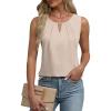 imageBlooming Jelly Womens Business Casual Tank Top Summer Sleeveless Outfits 2025 Spring Trendy Dressy Work ShirtBeige