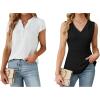 imageBlooming Jelly Womens Dressy Casual Tops Business Work Blouses Summer Tank Sleeveless Shirts XLarge