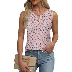 imageBlooming Jelly Womens Business Casual Tank Top Summer Sleeveless Outfits 2025 Spring Trendy Dressy Work ShirtPink Floral
